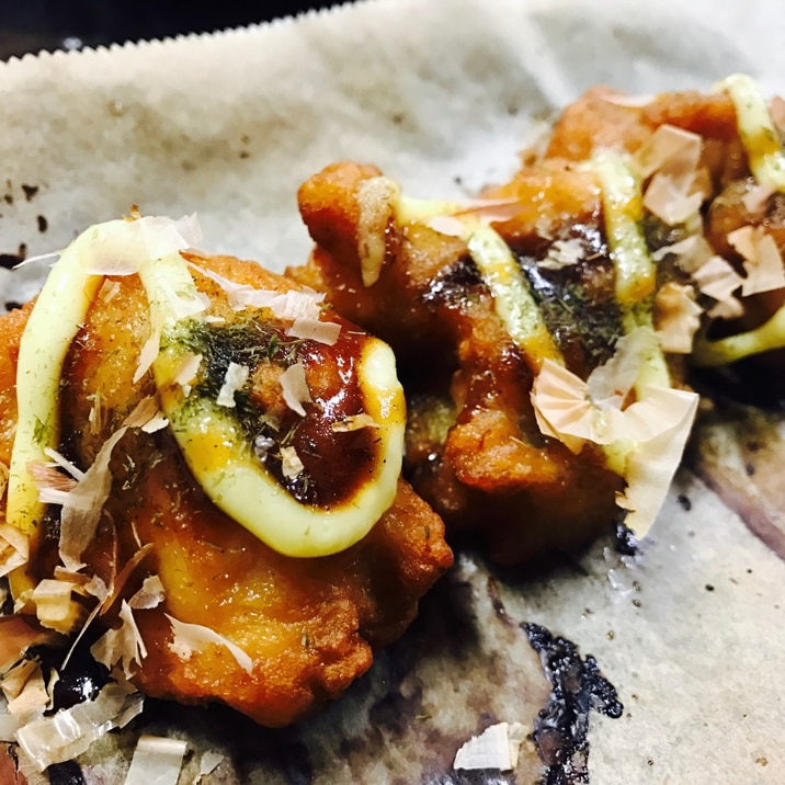 アレンジ 鳥唐揚げのお好み焼き風焼き レシピ 作り方 By たかまさ 楽天レシピ アレンジ 鳥唐揚げのお好み焼き風焼き レシピ 作り方 By たかまさ 楽天レシピ
